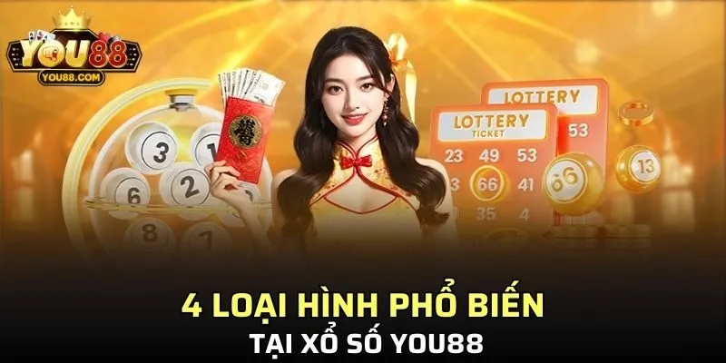 4 loại hình phổ biến tại xổ số YOU88