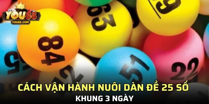 Cách vận hành nuôi dàn đề 25 số khung 3 ngày