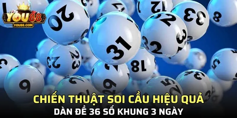 Chiến thuật soi cầu hiệu quả dàn đề 36 số khung 3 ngày