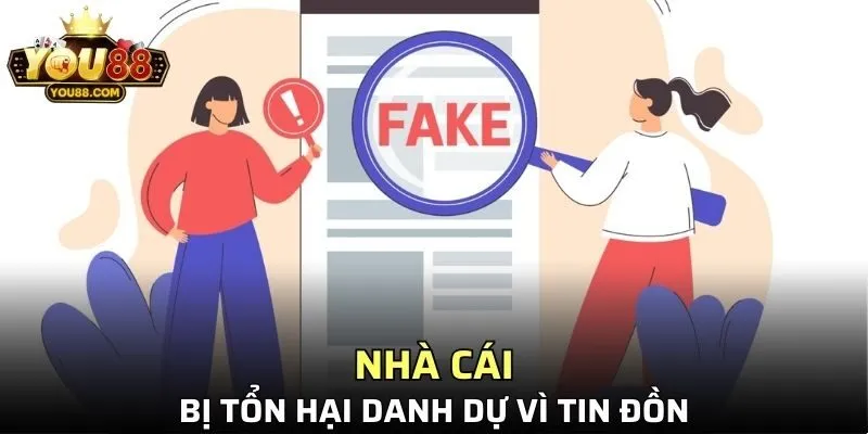 cổng game bị tổn hại danh dự vì tin đồn