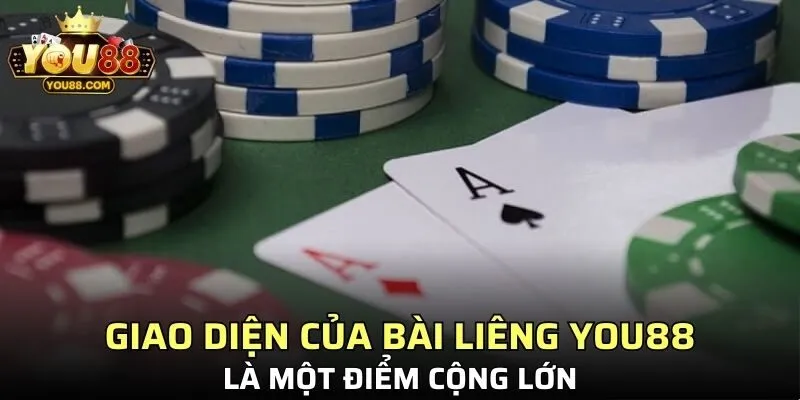Giao diện của bài liêng YOU88 là một điểm cộng lớn